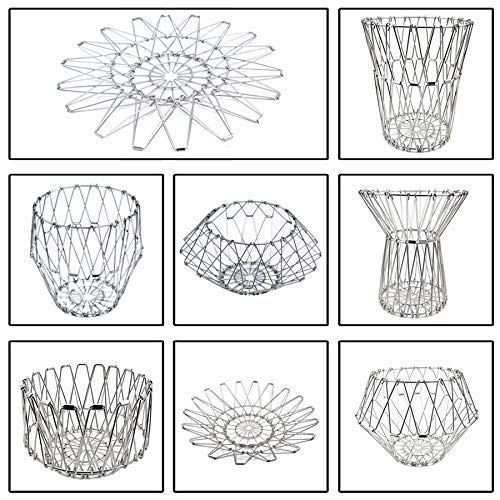 Modern design stainless steel foldable fruit basket Modern design stainless steel foldable fruit basket
